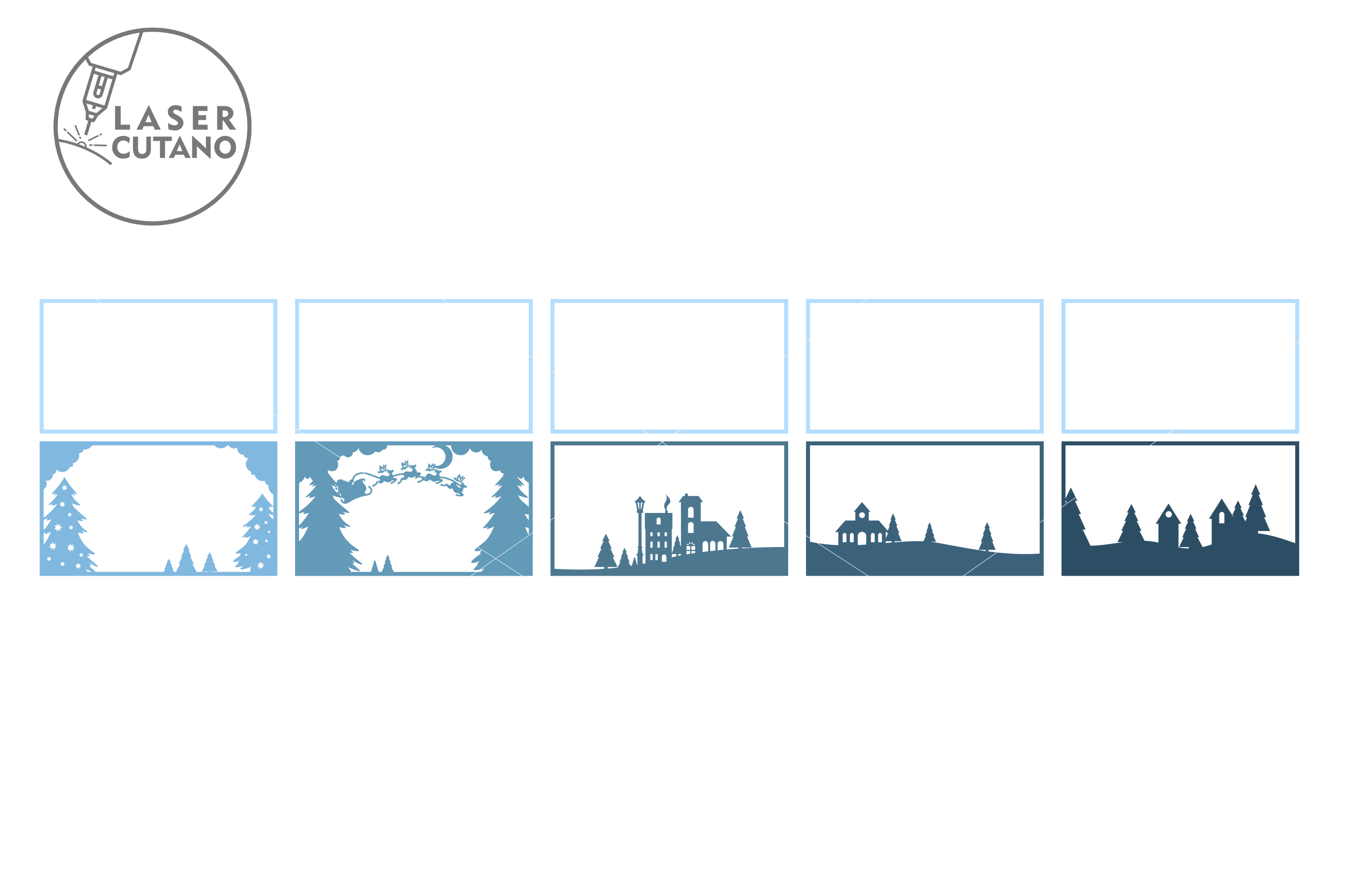 多層聖誕場景 多層聖誕場景 - LaserCutano - 001