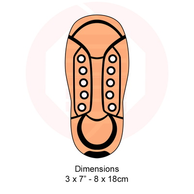 雷射切割 svg 向量模板 鞋子用於學習繫帶 diy - Daniel San - 002