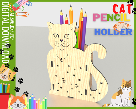 筆架貓桌組織者鉛筆架，兒童支架
