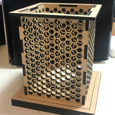 Laser Cut Tea Light Candle Holder - LASER ENGRAVING FILES - 001