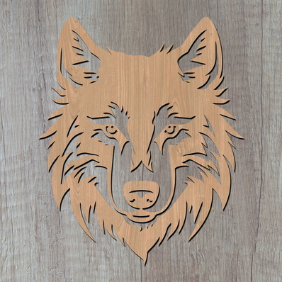 Wolf Laser SVG - HappyDesignStudio - 002