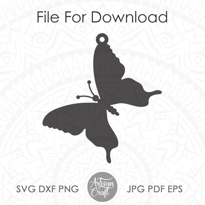Butterfly Earrings SVG, jewelry Templates - Artisan Craft - 005