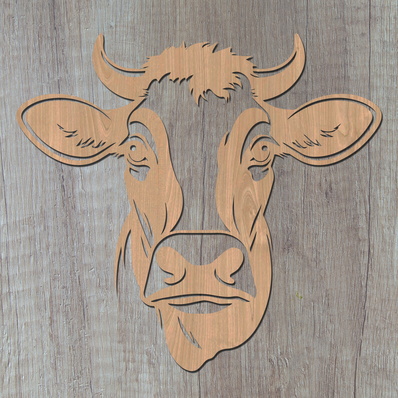 Cow Laser SVG - HappyDesignStudio - 002