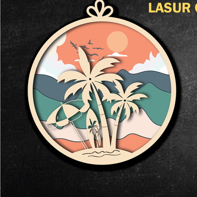 Summer Laser Cut SVG Design - AR Brand - 003