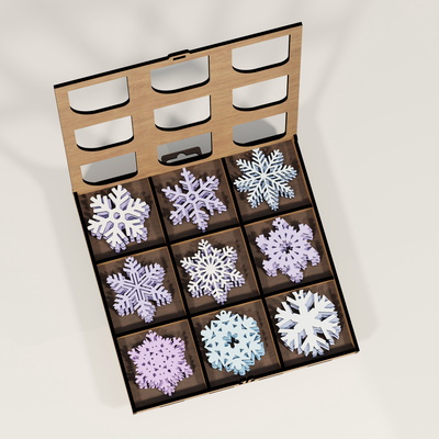 Cnc 聖誕裝飾品雷射切割 svg - 雷射切割專業版 - 001