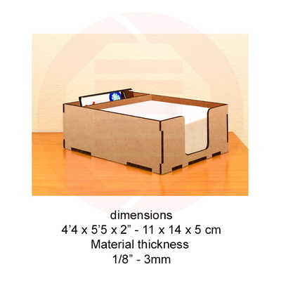 雷射切割 svg 記事本支架辦公桌辦公室整理器 diy - Daniel San - 002