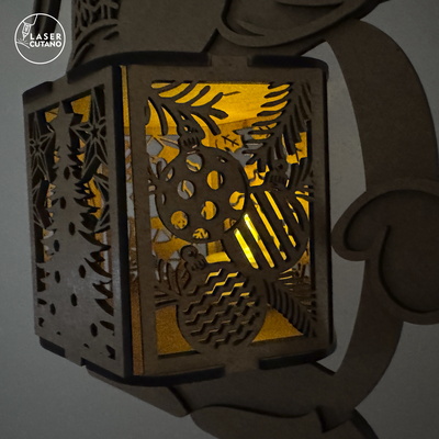 🎄 Christmas Gnome Lanterns — Set of 3 Laser Cut Designs - LaserCutano - 002