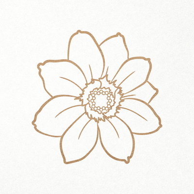 Sunflower. Daisy Flower. Floral Bud. SVG DXF PNG files - CraftyKittyArt - 001