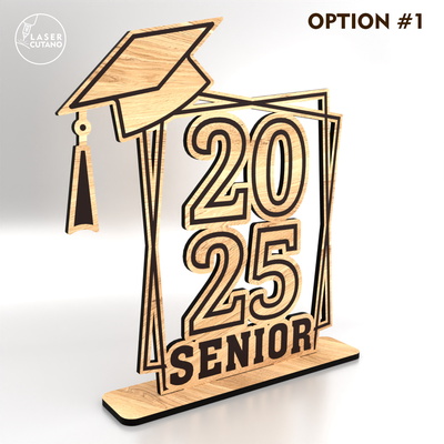 五件套畢業裝飾 - LaserCutano - 007