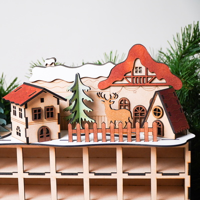 Christmas Advent Calendar with Drawer - FLUX Inc - 001