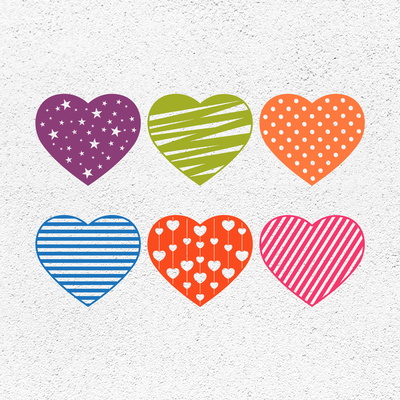 Love Hearts. Valentine's Day Bundle. SVG DXF PNG files - CraftyKittyArt - 001