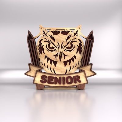 Owl Design for Graduation - LaserCutano - 002