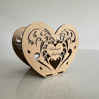 Heart Candle Holder – Valentine’s Day Laser Cut Design 💕 - LaserCutano - 003