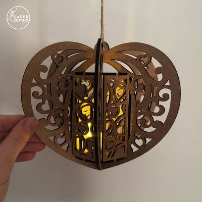 心形情人節燈籠 - LaserCutano - 006