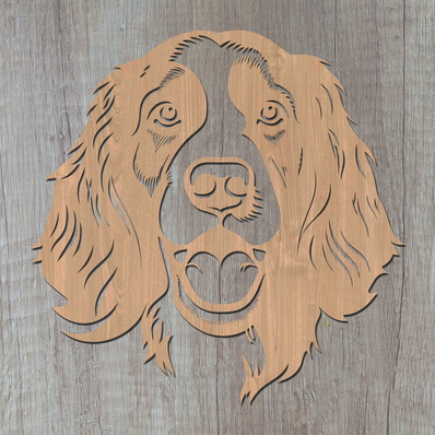 英國史賓格犬 雷射 svg - HappyDesignStudio - 002