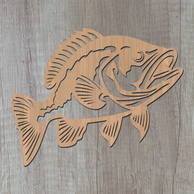 鱸魚雷射 svg 切割文件 - HappyDesignStudio - 002