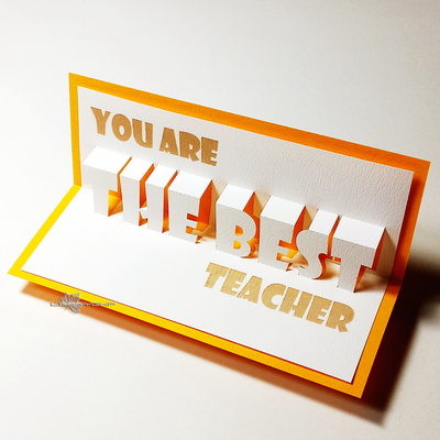 Pop-Up Card-YouAreTheBestTeacher