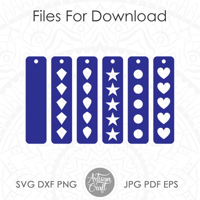 條形耳環激光切割文件 - Artisan Craft - 005