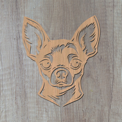 Chihuahua Laser SVG - HappyDesignStudio - 002