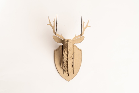 立體鹿頭紙雕 - FLUX Inc - 001