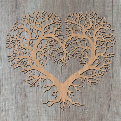 心形樹 雷射 svg - HappyDesignStudio - 002