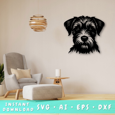 Schnoodle 狗 雷射 svg - HappyDesignStudio - 001