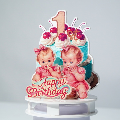 Retro acrylic birthday music box - FLUX Inc - 002