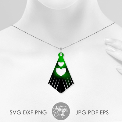 聖派翠克節耳環，剪切文件，流蘇耳環 svg - Artisan Craft - 002