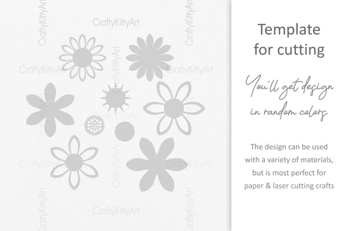 向日葵, 向日葵, 3d 分層 svg dxf png 文件 向日葵, 向日葵, 3d 分層 svg dxf png 文件 - CraftyKittyArt - 001