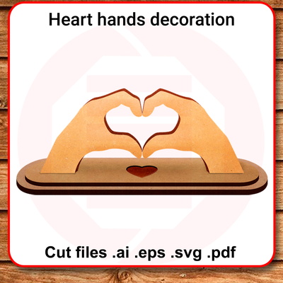 雷射切割 svg 模板心形裝飾婚禮情侶禮物