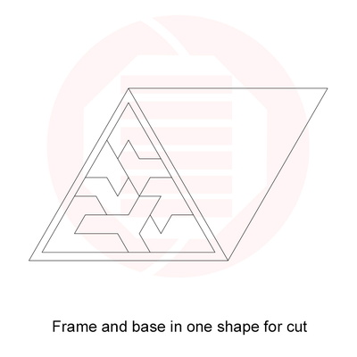 雷射切割 svg 幾何拼圖模板 蒙特梭利學校 - Daniel San - 003