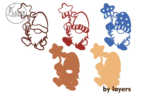 Valentine's Day Gnomes Set, Home Decoration Valentine's Day Gnomes Set, Home Decoration - LaserCutano - 002