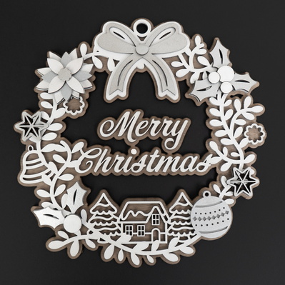 Multi-Layered Christmas Wreath - FLUX Inc - 001