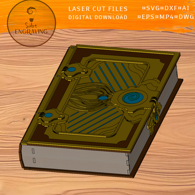 法術書雷射切割文件 - SiArt - 001