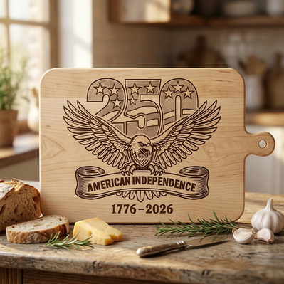 250 Years of American Independence Laser Engraving Design - HappyDesignStudio - 006