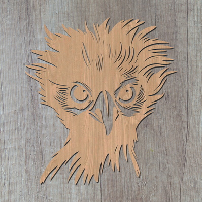 烏骨雞 雷射 svg - HappyDesignStudio - 002