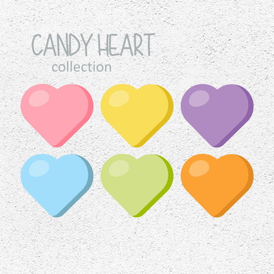 Pastel Hearts, Love Birthday Valentine's Day SVG DXF PNG - CraftyKittyArt - 001