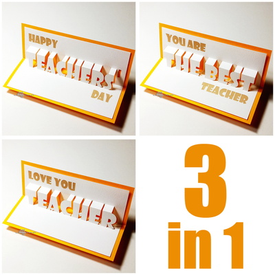 Pop-Up Card (3-in-1) Teachers'Day