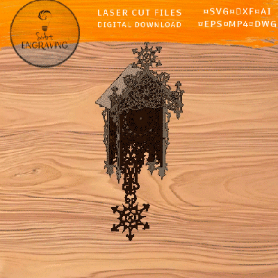 Wall Clock Laser Cut Files - SiArt - 002