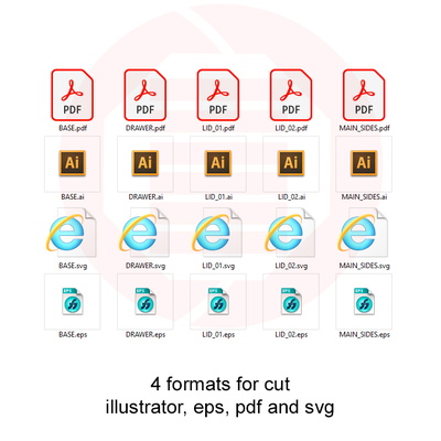 Laser cut Montessori school Permanence box SVG template DIY - Daniel San - 005