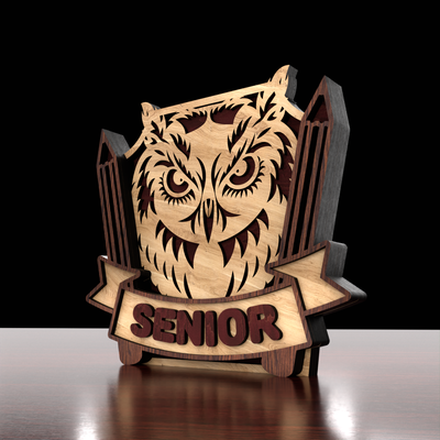 Owl Design for Graduation - LaserCutano - 003