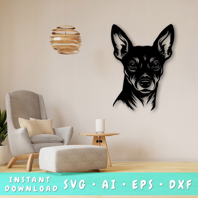 Miniature Pinscher Laser SVG - HappyDesignStudio - 001