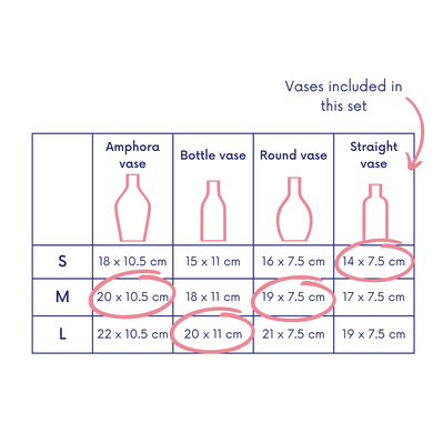 Set of four minimalist Test Tube Vases - JOOP digital designs - 002