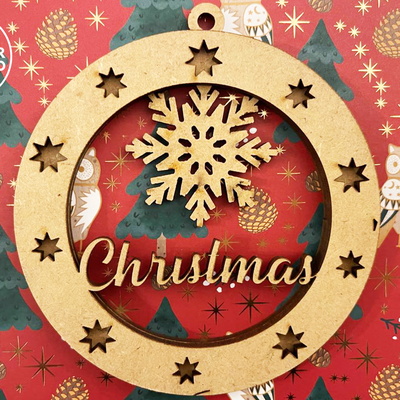 CHRISTMAS ORNAMENTS Baubles Bundle - LaserCutano - 003