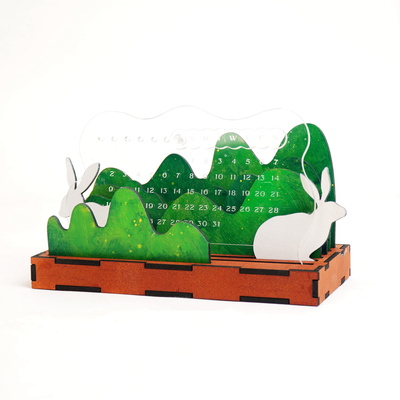 2023 monthly calendar 3d layer design - FLUX Inc - 001