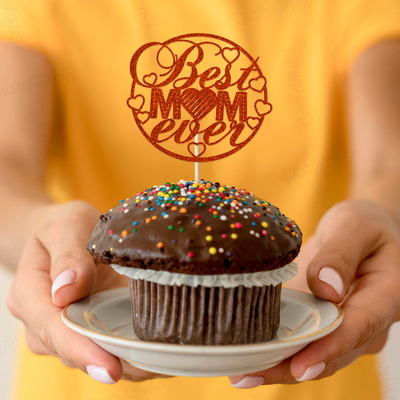 Best Mom Ever, Best Mother, Love my Mum, 3D Cake topper SVG - CraftyKittyArt - 003
