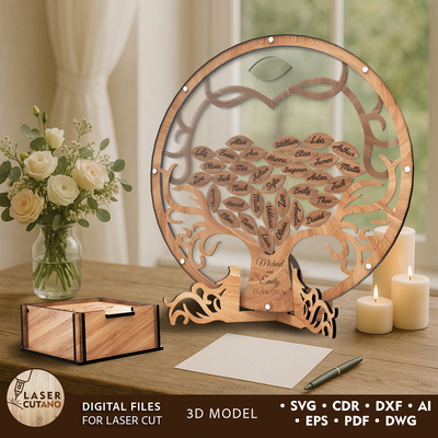 婚禮賓客許願樹 - LaserCutano - 002