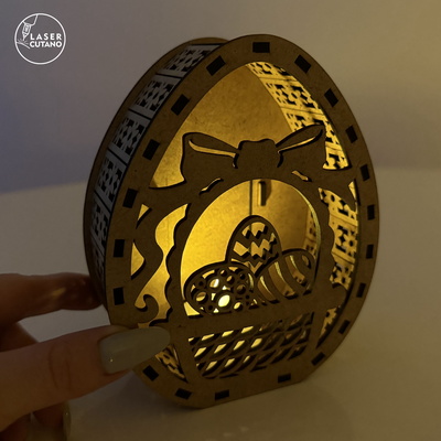 Decorative Easter Egg Lantern Bundle - LaserCutano - 005