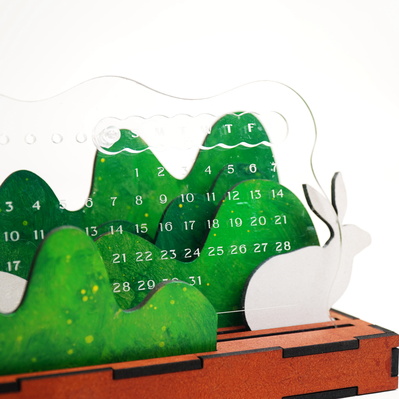 2023 monthly calendar 3d layer design - FLUX Inc - 002