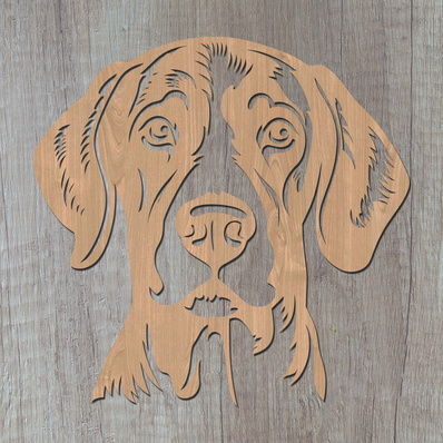 German Shorthaired Pointer Laser SVG - HappyDesignStudio - 002
